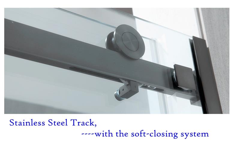 frameless shower door width