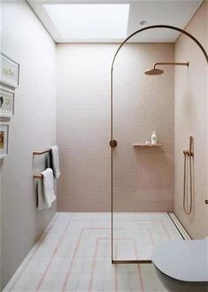 لوحة زجاج دش دش غرفة Wetroom